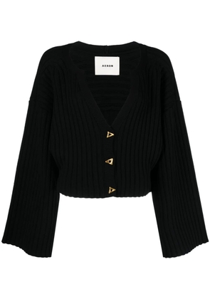 AERON Morrow V-neck cardigan - Black