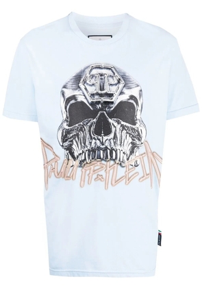 Philipp Plein skull-print short-sleeve T-shirt - Blue