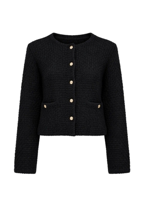 SABLYN Charlene button-up cropped jacket - Black