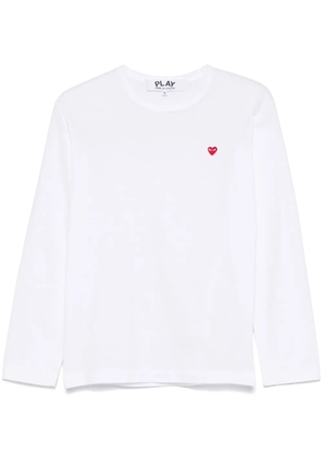 Comme Des Garçons Play Mini Heart-patch T-shirt - White