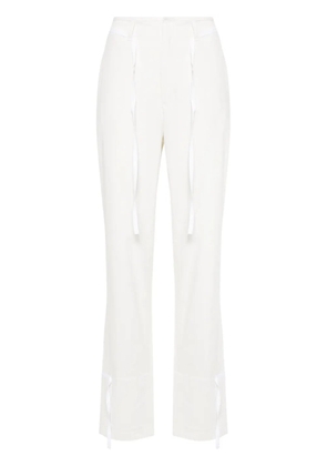 LEMAIRE cotton straight trousers - Neutrals