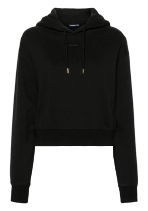 Jacquemus Le Hoodie Gros Grain cotton hoodie - Black