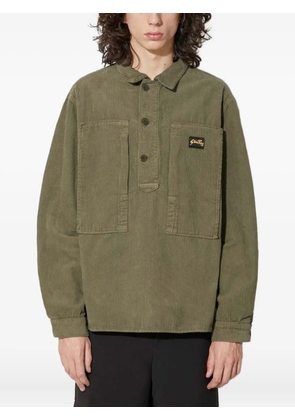 stan ray corduroy chest-pocket polo shirt - Green