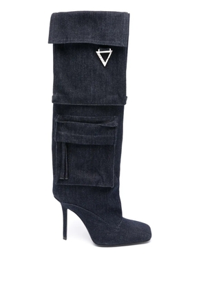 The Attico Sienna 105mm boots - Blue