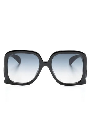 Gucci Eyewear Interlocking-G oversize-frame sunglasses - Black