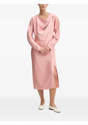 Stine Goya cowl-neck slit midi dress - Pink