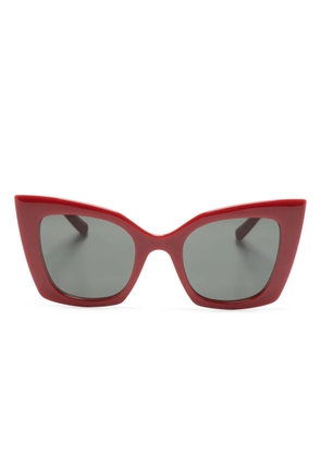 Saint Laurent Eyewear SL 552 oversize-frame sunglasses - Red
