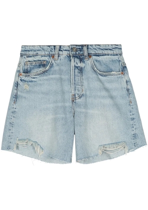 Reformation Raye mid-rise denim shorts - Blue