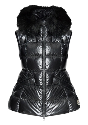 Moncler Anse shearling-collar down vest - Black