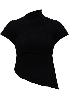 Cult Gaia ribbed-knit T-shirt - Black