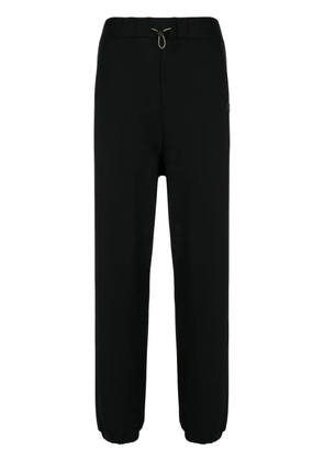 Palmer logo-embroidered cotton track pants - Black