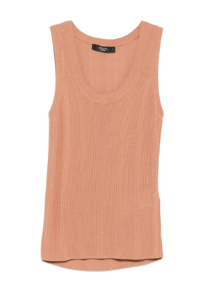 Weekend Max Mara ribbed round-neck top - Neutrals
