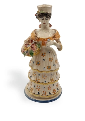 Les-Ottomans Lemon Woman porcelain candle holder - White