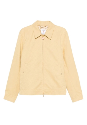 Casablanca logo-motif zip-front jacket - Neutrals