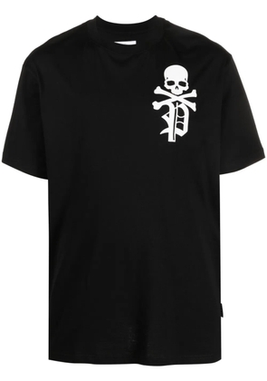 Philipp Plein SS Skull & Bones round-neck T-shirt - Black