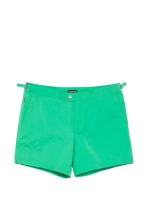 TOM FORD buckled swim shorts - Green