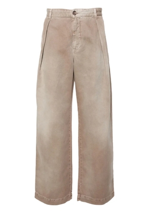 Wood Wood Fraser faded wide-leg trousers - Neutrals