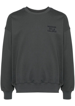 Musium Div. embroidered-logo cotton sweatshirt - Grey