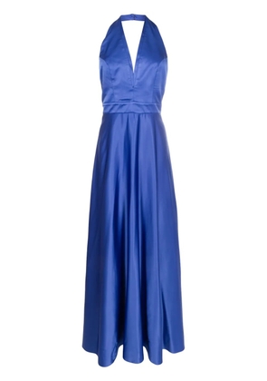 Lethicia Bronstein Nala lace-panel maxi dress - Blue