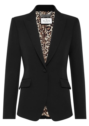 Philipp Plein peak-lapel single-breasted blazer - Black