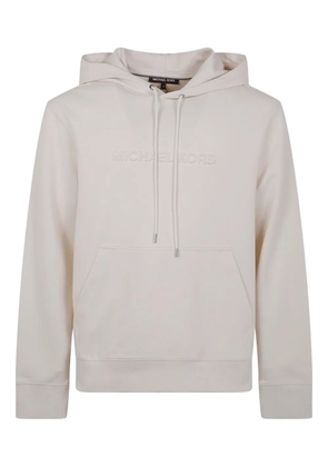 Michael Kors logo-embossed hoodie - Neutrals