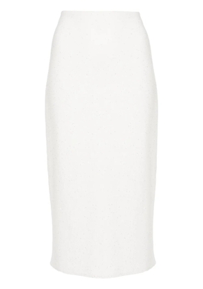 Fabiana Filippi sequin-embellished pencil skirt - White