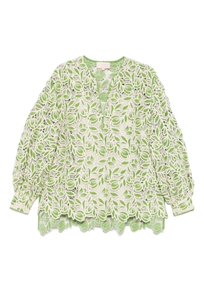 LUISA SPAGNOLI crochet blouse - Green