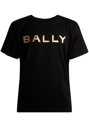 Bally metallic-logo cotton T-shirt - Black