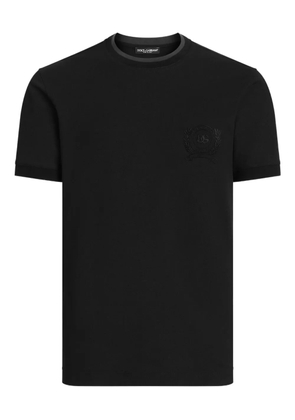 Dolce & Gabbana embroidery-logo T-shirt - Black