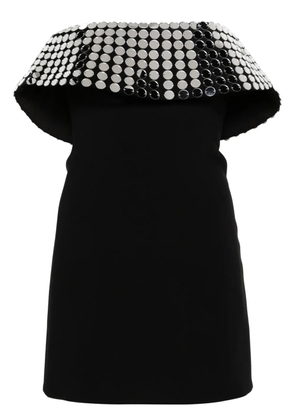 NISSA mirror-embellished bodycon minidress - Black