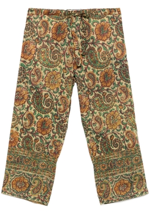 Valentino Garavani paisley-print trousers - Green