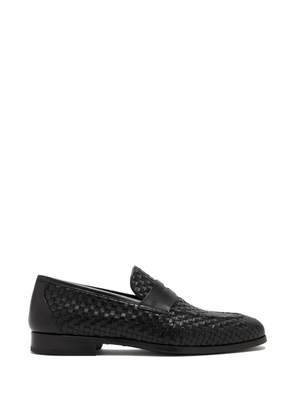 Magnanni woven penny loafers - Black