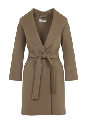 'S Max Mara belted wrap coat - Brown