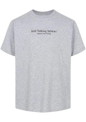 Supreme Still Talking crew-neck T-shirt - Grey