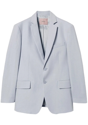 TWINSET twill single-breasted blazer - Grey