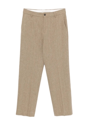 Golden Goose textured linen-blend trousers - Brown