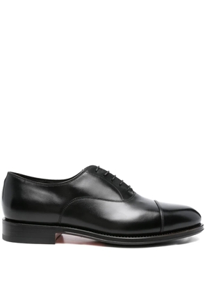 Santoni cap-toe lace-up oxford shoes - Black