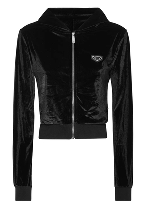 Philipp Plein Crystal Signature hoodie - Black