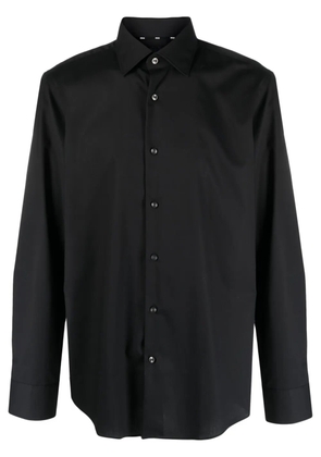 BOSS classic-collar poplin shirt - Black