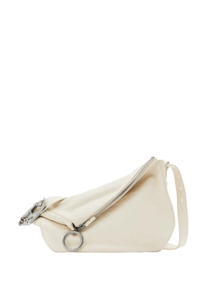 Burberry medium Knight leather tote bag - White