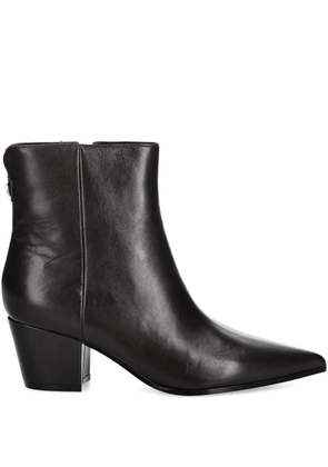 GUESS USA 5mm Halisa leather ankle boots - Brown