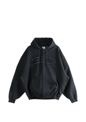 VETEMENTS zip-up hoodie - Black