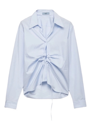 Prada lace-up shirt - Blue