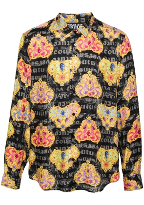 Versace Jeans Couture Heart Couture-print shirt - Black