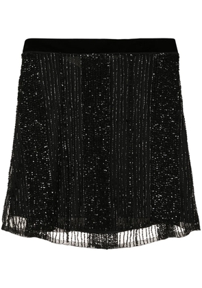 Lethicia Bronstein sequin-embellished miniskirt - Black