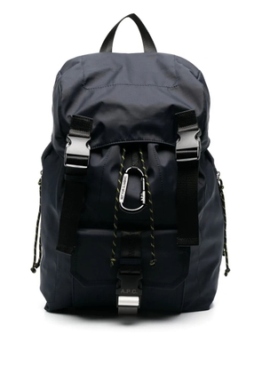 A.P.C. Treck logo-patch backpack - Blue