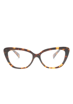 Miu Miu Eyewear tortoiseshell-effect cat-eye glasses - Brown