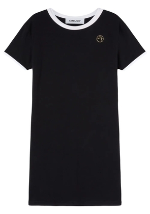 AMBUSH contrast-trim ribbed minidress - Black
