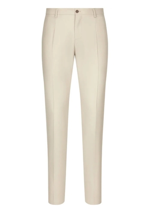 Dolce & Gabbana tailored-cut virgin wool trousers - Blue