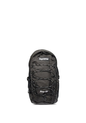 Supreme logo-patch backpack - Black